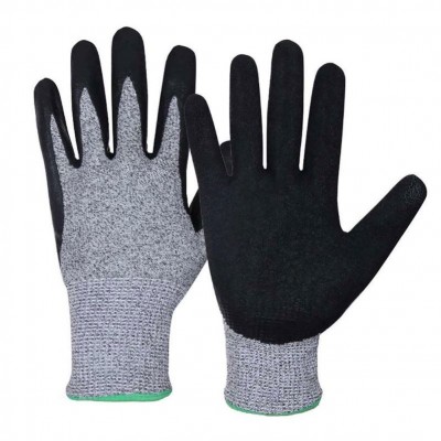 13G Cut-Resistant Gloves with Sandy Nitrile Coated Gloves